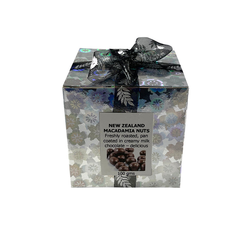 Milk chocolate coated macadamia nut gift box